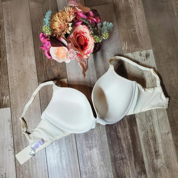 NWT Secret Treasures 36DD Cream Women's Bra with Lace - Picture 5 of 14